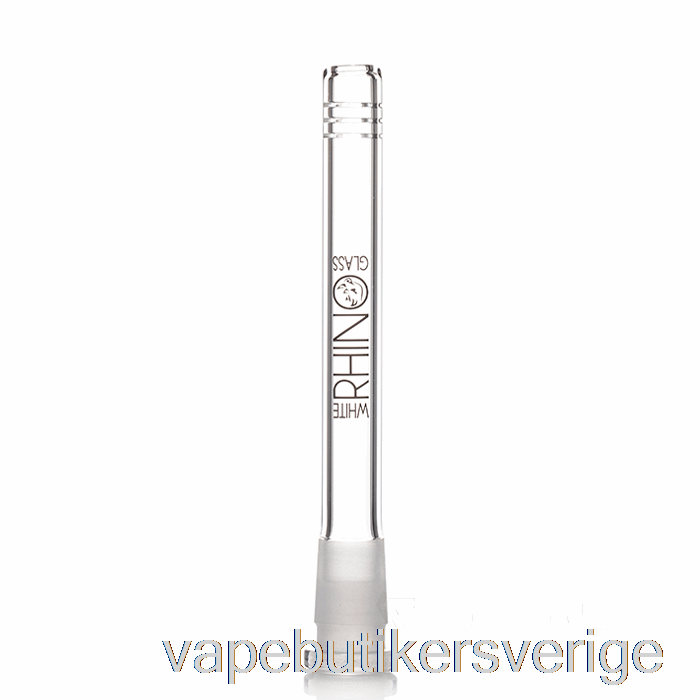 Vape Sverige Vit Noshörning 19/14 Glas Downstem 5,5 Tum
